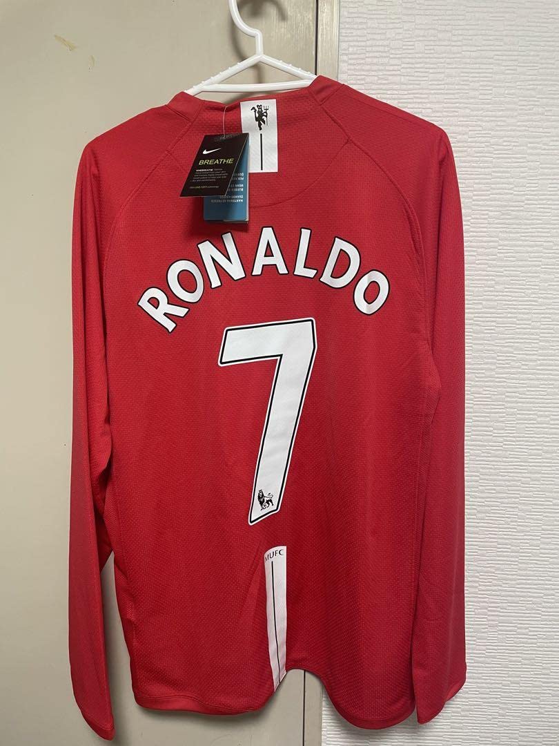 マンチェスターU 07-08シーズン C・ロナウド 長袖ユニフォーム CL決勝